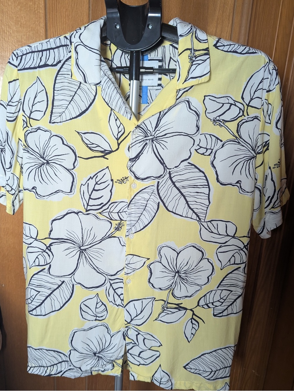 Denim & Flower Yellow Floral Short-Sleeve Button Shirt